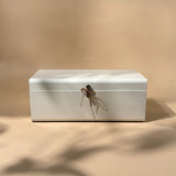 Galvanised Steel Trunk Almond Milk Color