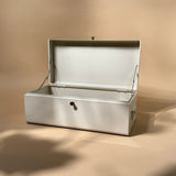 Galvanised Steel Trunk Almond Milk Color