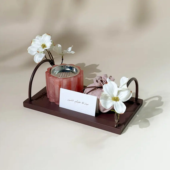 Mubkhar Set By L' AFSHAR - Pink - Maska / Gifting Redefined