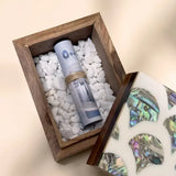 Cash Arrangement With Rosewood Mini Box Off white Fabric - Maska / Gifting Redefined