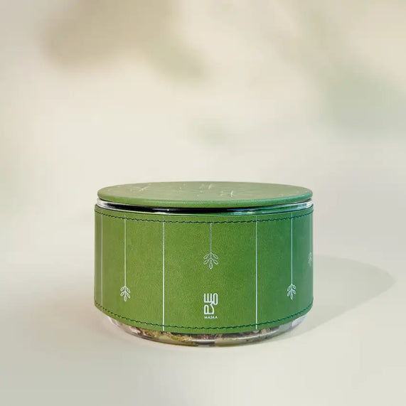 Daniya Glass Bowl with Filling Green - Maska / Gifting Redefined