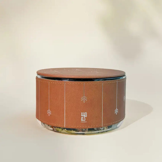 Daniya Glass Bowl with Filling Brown - Maska / Gifting Redefined