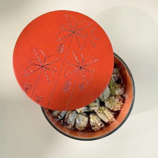 Daniya Glass Bowl with Filling Orange - Maska / Gifting Redefined
