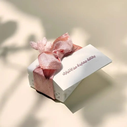 Cash Arrangement With White Marble Box Mini-Peach - Maska / Gifting Redefined