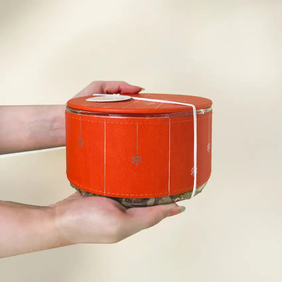 Daniya Glass Bowl with Filling Orange - Maska / Gifting Redefined
