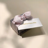 Cash Arrangement With Carved Stone Violet Box mini-Pastel pink