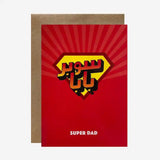Gifting Card Super Dad(Red & Yellow Diamond) - Maska / Gifting Redefined