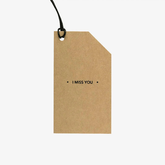 Gifting Card Kraft Tag I MISS YOU - Maska / Gifting Redefined