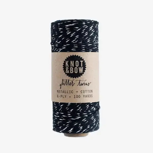 Glitter Twine (Silver/Black) - Maska / Gifting Redefined