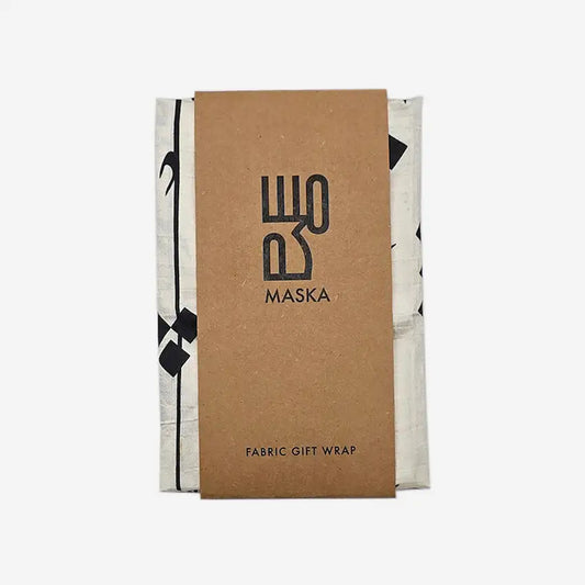 Fabric Wrap Lined Accents Black - Maska / Gifting Redefined