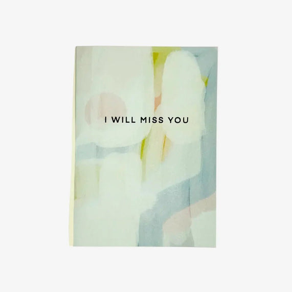 Greeting Card I Will Miss You - Maska / Gifting Redefined