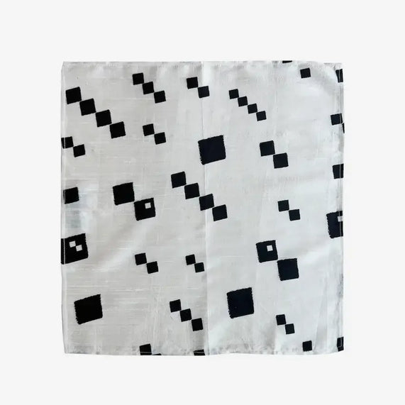 Fabric Wrap Diagonal Dots Black - Maska / Gifting Redefined