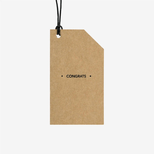 Gifting Card Kraft Tag Congrats - Maska / Gifting Redefined