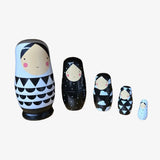 Nesting Dolls Black and White - Maska / Gifting Redefined