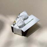 Cash Arrangement With Rosewood mini Box Off white Fabric