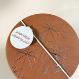 نقصه دانية مع تعبئة لون بني