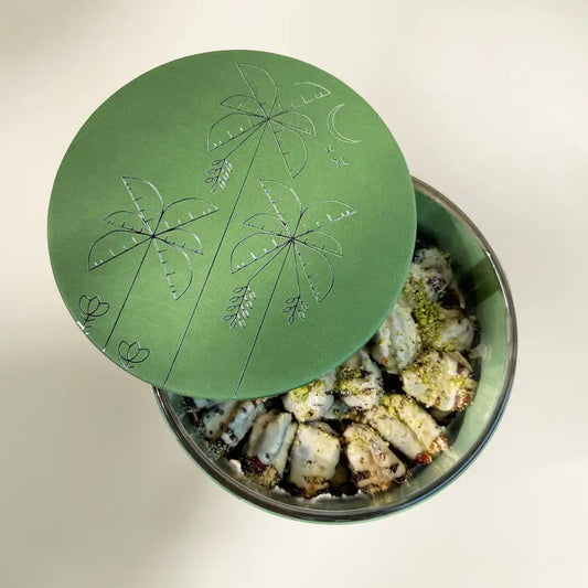 Daniya Glass Bowl with Filling Green - Maska / Gifting Redefined