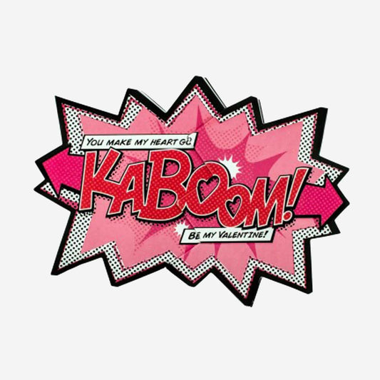 Gifting Card Comic KABOOM Heart Valentine - Maska / Gifting Redefined