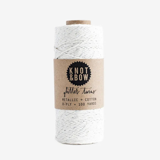 Glitter Twine (Silver/Natural) - Maska / Gifting Redefined