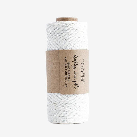 Glitter Twine (Silver/Natural) - Maska / Gifting Redefined