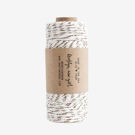 Glitter Twine (Copper/Natural) - Maska / Gifting Redefined