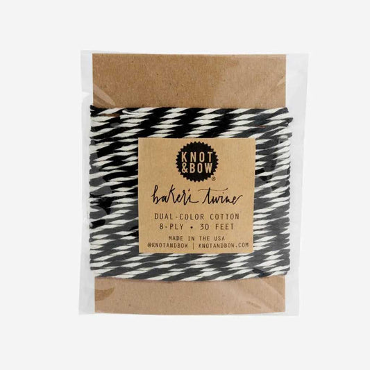 Twine Card (Black/Natural Baker's) - Maska / Gifting Redefined
