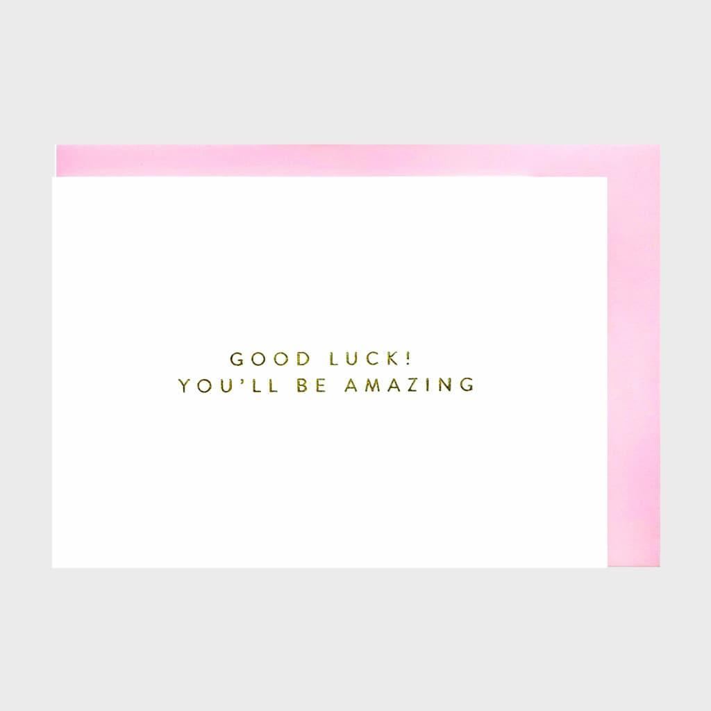 Gifting Card Good Luck! You'll Be Amazing - Maska / Gifting Redefined