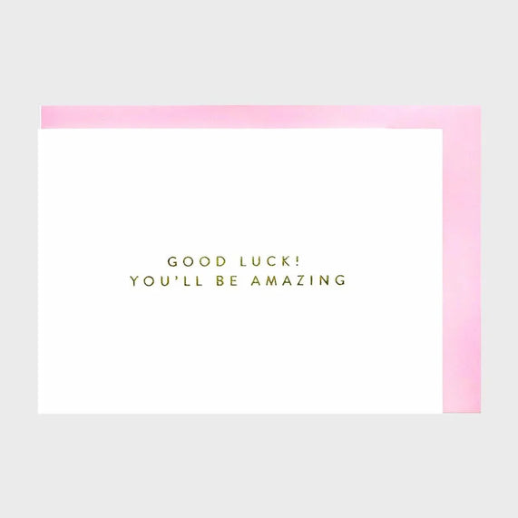 Gifting Card Good Luck! You'll Be Amazing - Maska / Gifting Redefined