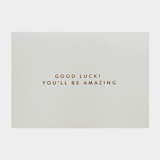 Gifting Card Good Luck! You'll Be Amazing - Maska / Gifting Redefined