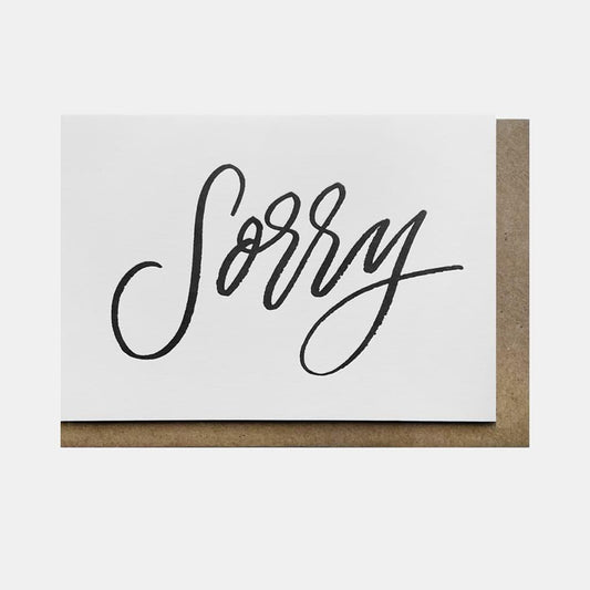 Gifting Card Bru/SORRY (Black) - Maska / Gifting Redefined