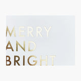 Gifting Card Merry & Bright/Gold Foil - Maska / Gifting Redefined