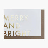 Gifting Card Merry & Bright/Gold Foil - Maska / Gifting Redefined