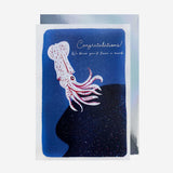 Gifting Card Congrats Pink Squid - Maska / Gifting Redefined