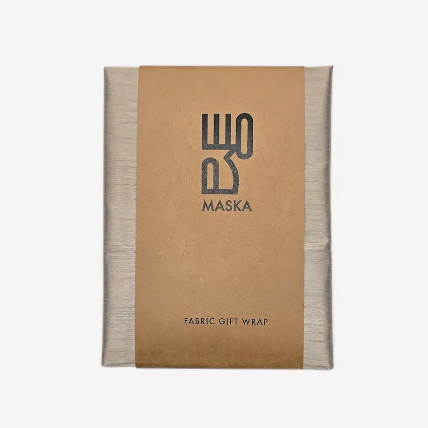 Fabric Raw Silk Blend Taupe - Maska / Gifting Redefined