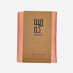 Fabric Raw Silk Blend Peach - Maska / Gifting Redefined