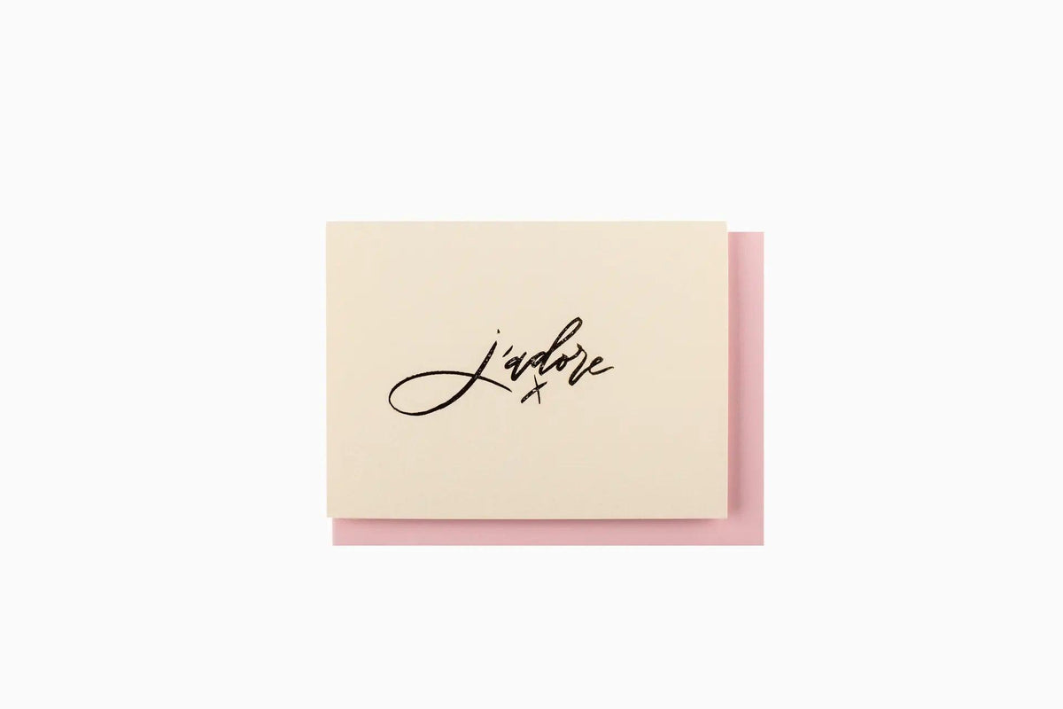 Gifting Card Foil Brush J' Adore - Maska / Gifting Redefined