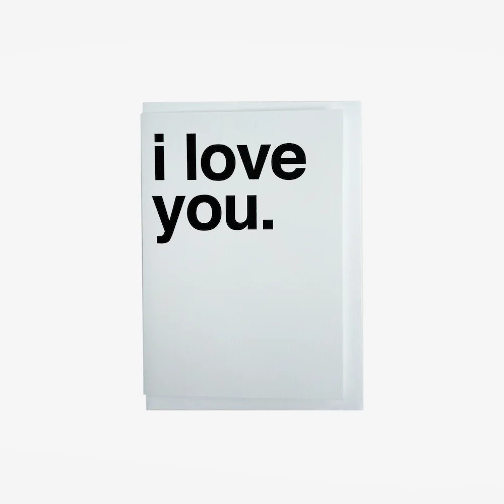 Greetings Card I Love You - Maska / Gifting Redefined