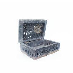 Carved Stone Violet Box Mini