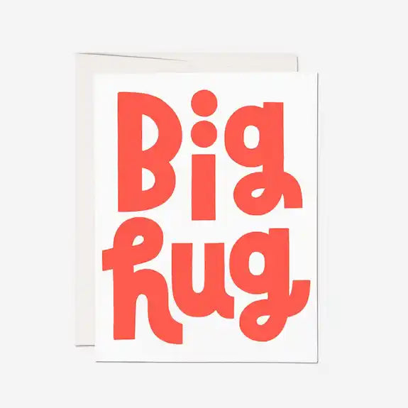 Gifting Card Big Hug Red Orange - Maska / Gifting Redefined