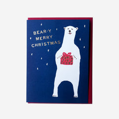 Gifting Card Beary Merry Christmas