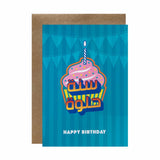 Gifting Card Happy Birthday (Pink/Yellow CupCake) - Maska / Gifting Redefined