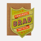 Gifting Card Congrats Grad Badge - Maska / Gifting Redefined