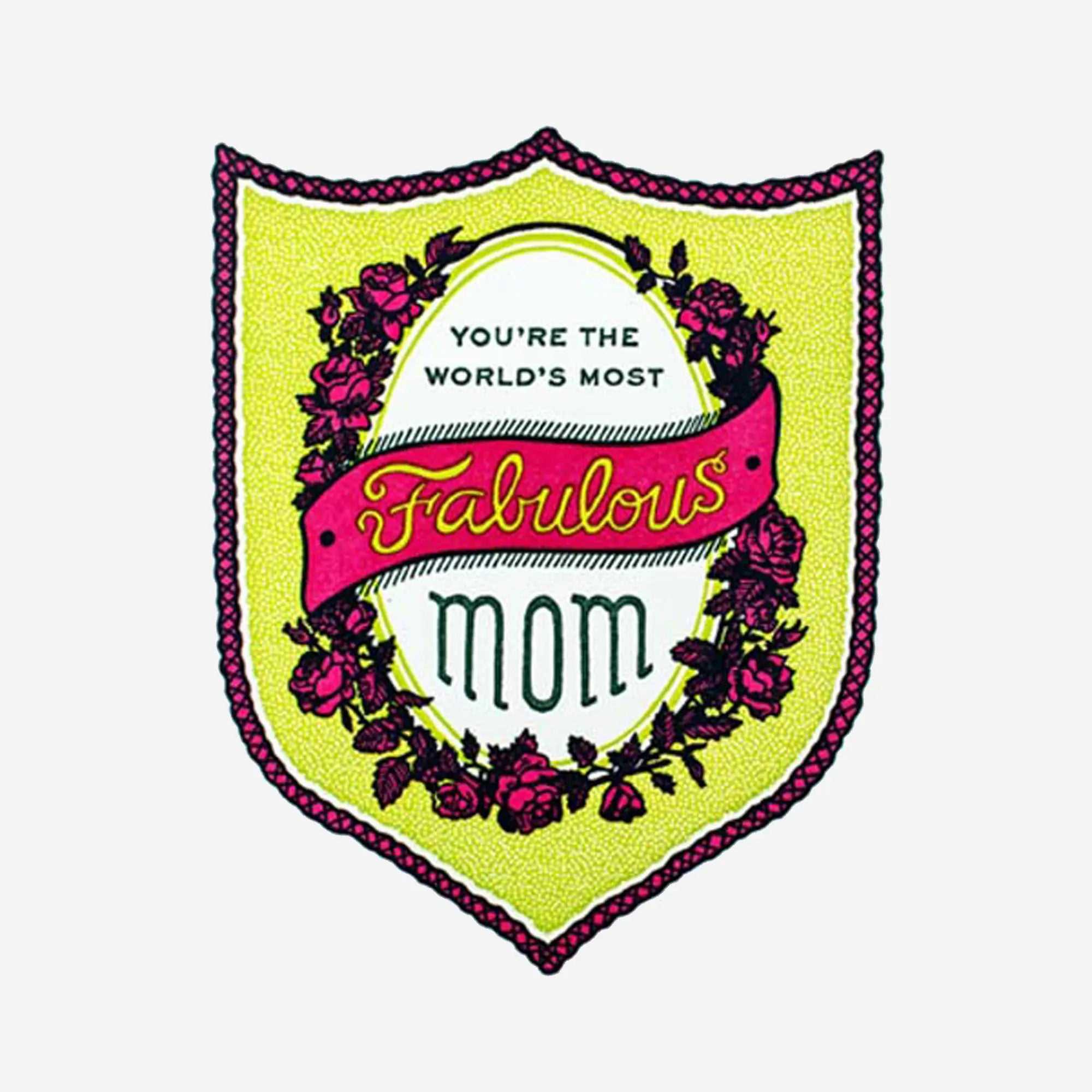 Gifting Card Fabulous Mom Badge - Maska / Gifting Redefined