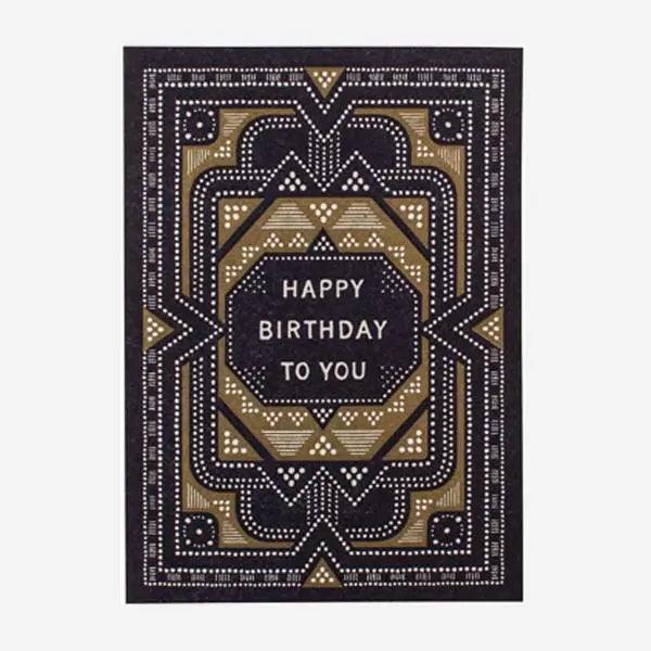 Gifting Card Sashiko Birthday Blue - Maska / Gifting Redefined