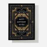 Gifting Card Sashiko Birthday Blue - Maska / Gifting Redefined