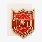 Gifting Card I Love You Badge (White) - Maska / Gifting Redefined