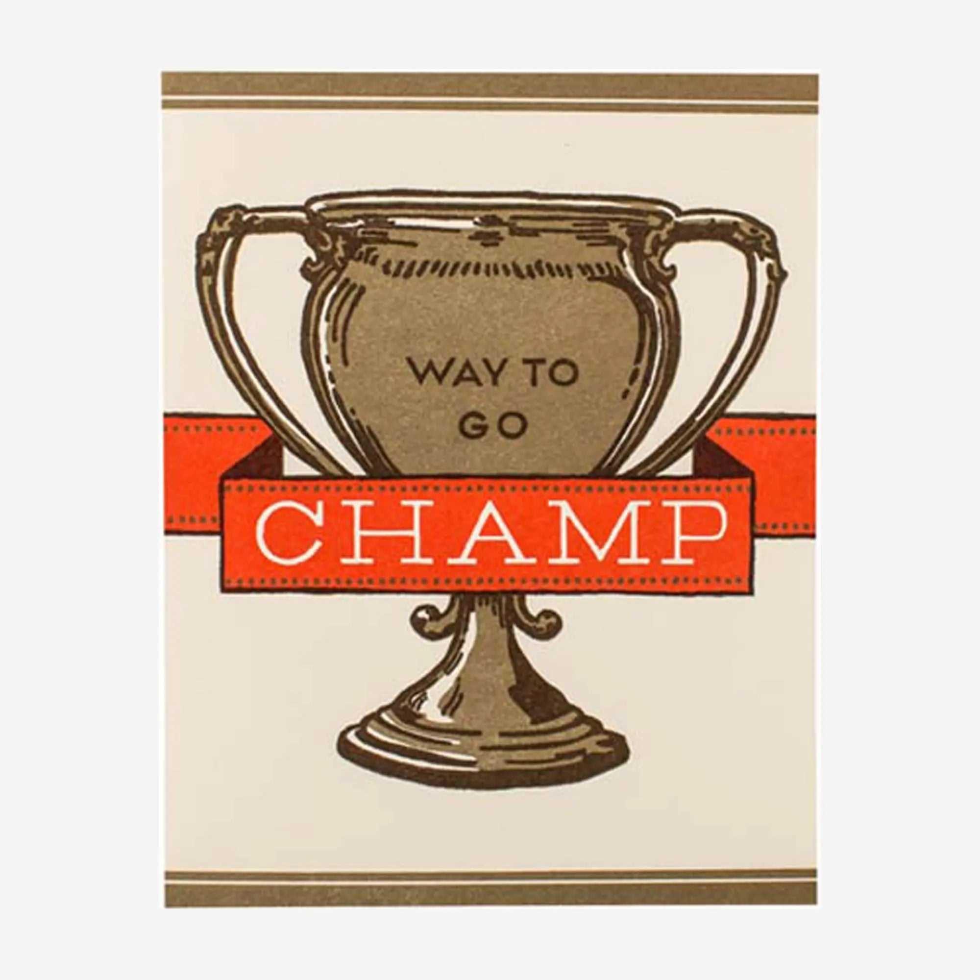 Gifting Card Way To Go Champ - Maska / Gifting Redefined