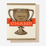 Gifting Card Way To Go Champ - Maska / Gifting Redefined