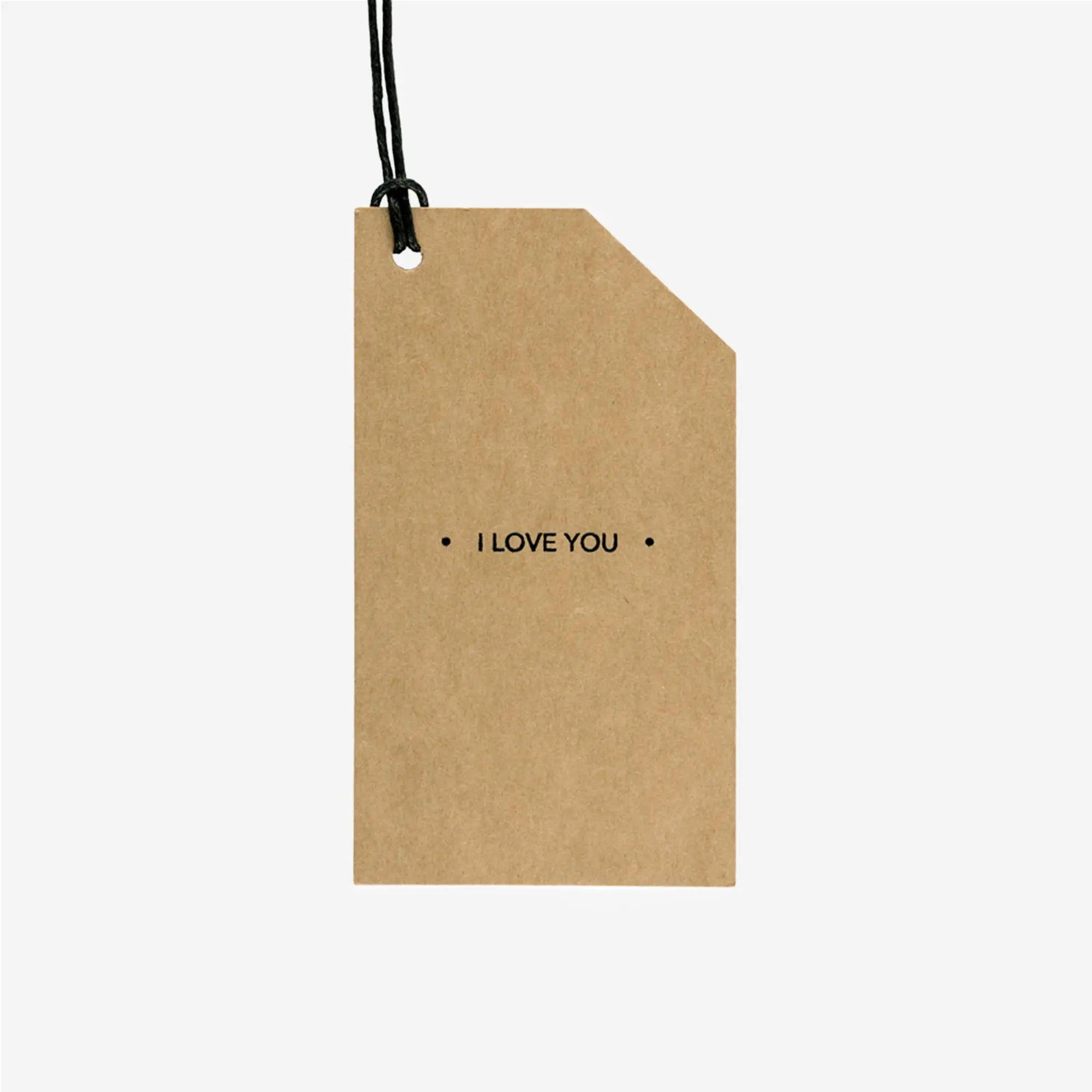 Gifting Card Kraft Tag I Love You - Maska / Gifting Redefined