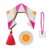 Origami Lantern Orange Pink